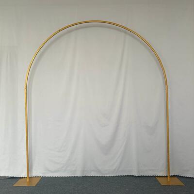 婚庆道具新款铁艺弧形拱门架子背景支架鲜花半圆形拱门花架爬藤架