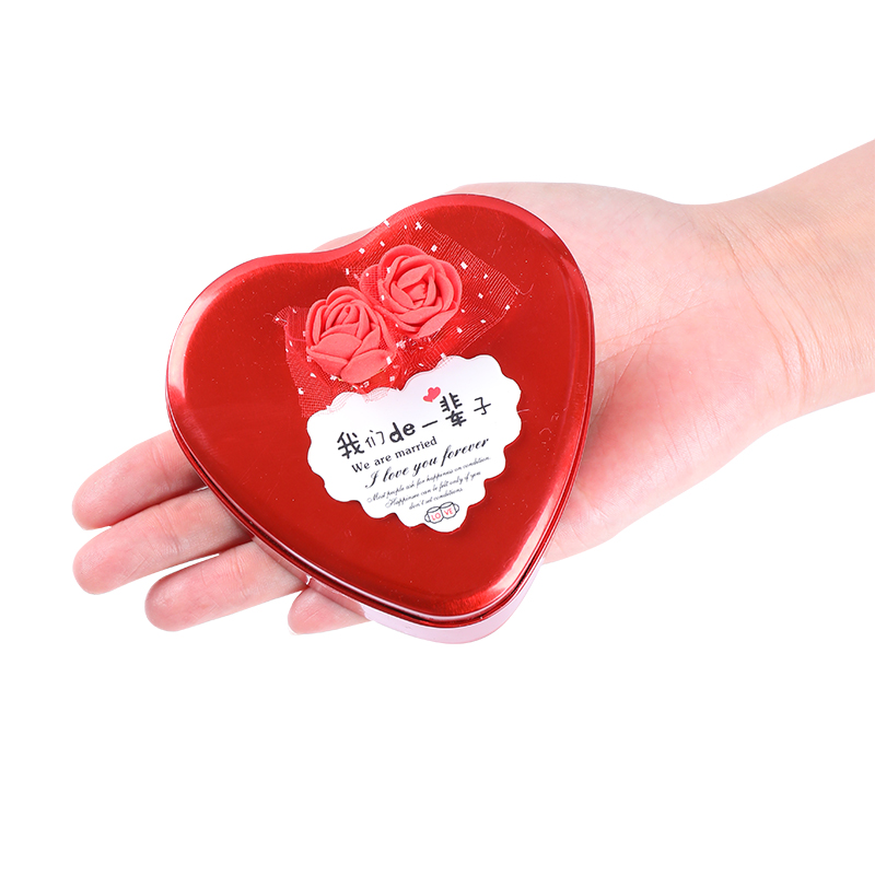 心形喜糖盒子铁盒婚庆礼品盒定制卡片创意糖果空盒网红结婚伴手礼