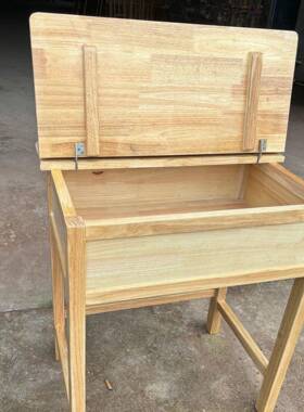 实木课椅实中学生课桌椅实木桌儿童58070学习桌椅人木单课桌凳厂