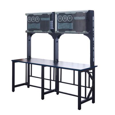 新款电网吧竞网咖商用沙发双层电桌竞酒锁店防11231盗桌拼接连体