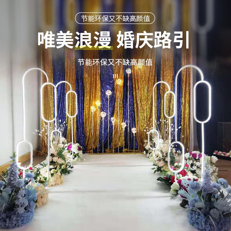 2023新款婚庆铝材发光花架T台