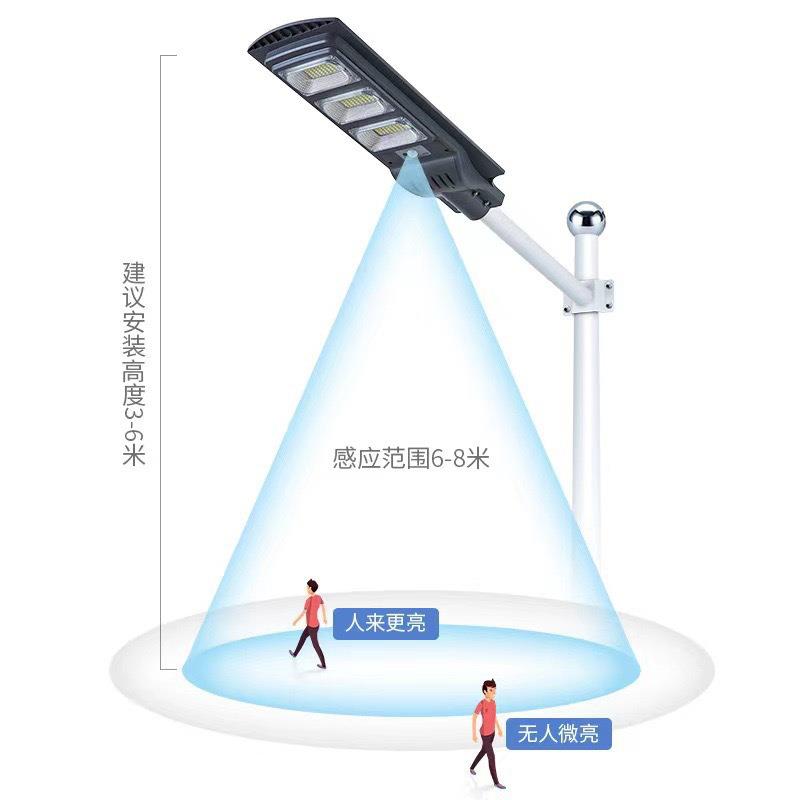 感爆一体化阳能路灯智能一体化太人体款应超亮防水路灯跨境太太阳