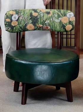 家用实木沙椅客厅发舒适旋转座椅阳台单休闲靠背沙椅久BHJ坐人发