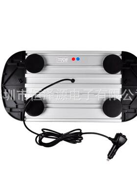 44爆ld汽车闪灯警示短排超e亮雷电开道车顶灯135C红蓝频闪吸顶灯