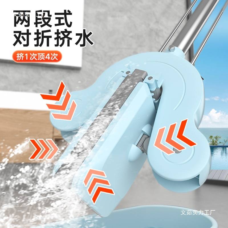 海绵头胶棉拖把2025新款家用一拖净免手洗超强吸水厕所卫生间拖布