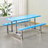 学堂餐厅快餐小店不锈钢餐桌椅4TOD人6人8校食人饭馆吃店室内桌椅