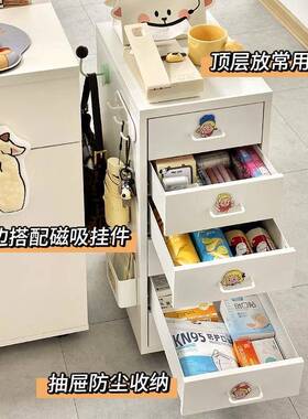 办公室铁皮抽屉式收纳柜桌动可移铁皮柜OYQ抽屉储柜物柜书铁艺柜