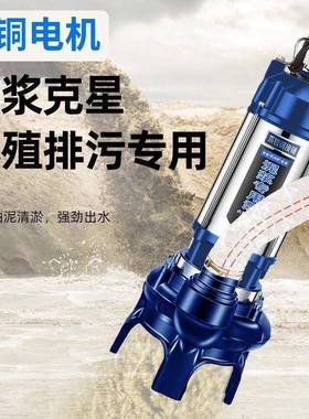 泥浆泵用DGE清化粪池养殖场抽粪污鱼塘淤泥220V污家水泵抽泥垒排