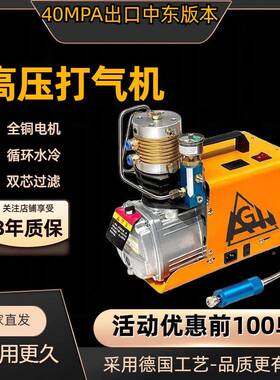 AGKWZHp高压打气30冷mpa高压气泵机40ma小型单缸水电动充气泵冲气