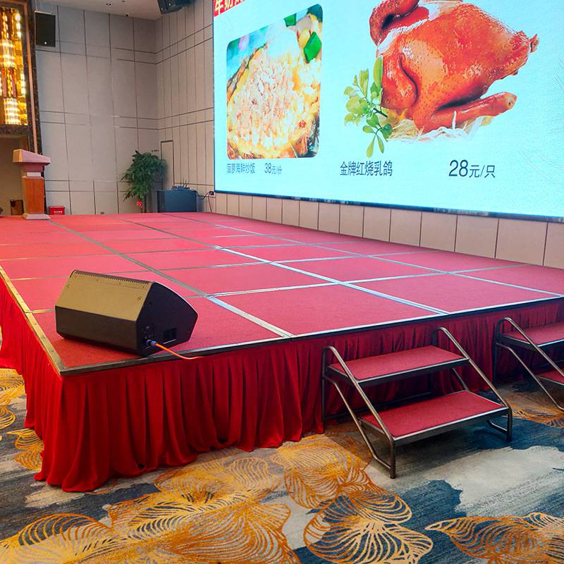 厂家 酒店活动舞台折叠拼接婚庆T台快装移动升降户外活动舞台