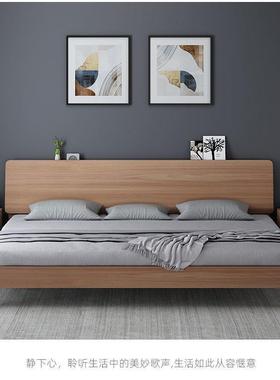 胡桃木实/木双人胎床/亲子床适合二PDD32728家庭2米2.4米选亲可子
