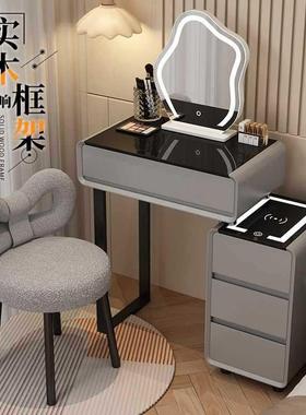 202新款简现XAX代约卧室梳妆台小户型岩板台轻奢化妆带智能柜5迷