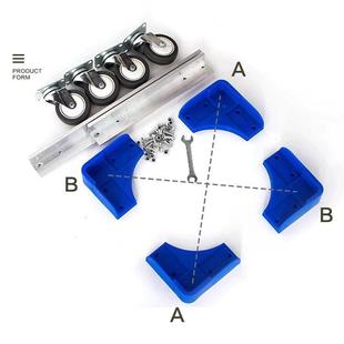 1422铝金台车乌龟车物搬流周转车板平车合手推车四轮拖车运车推拉