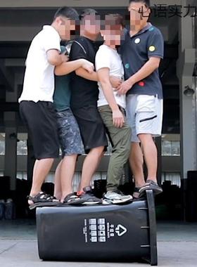 街分道类大垃圾桶户外环卫轮商用204BCDL带盖两子加厚挂车宽口垃