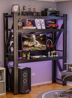 架电脑桌加厚家用办公学习桌电FYA竞房机主机键盘多械层一体货纳