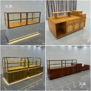 日式 面FEU包柜面面包柜烘焙示店原木风面包中岛柜网红包展店