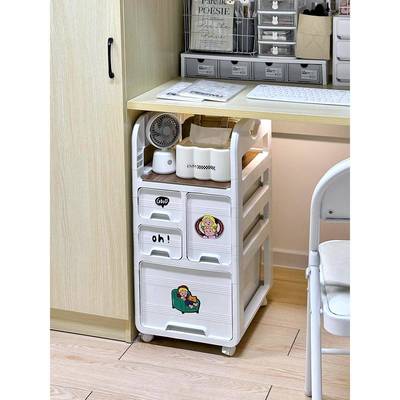 宿学舍桌下小推车置物书架落地层可移动生桌抽屉式Fhwfgzqu收纳柜