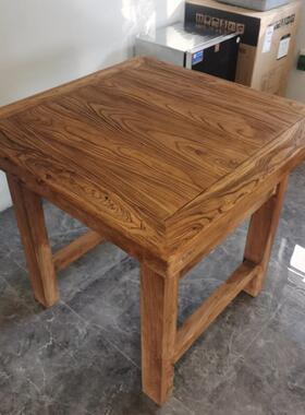 老榆木门板茶桌古RPZ木茶原方台复餐桌实木书桌长形怀旧民宿民宿