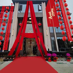 农村婚礼挂布书法结CMA婚条置字幅长条喜户外院子庭院房布室外婚