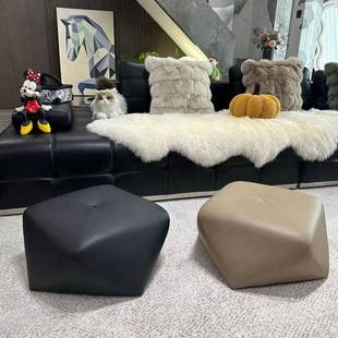 代热销高颜梳妆凳现约简矮凳拆快79递八角值凳子客厅矮凳创意梳妆