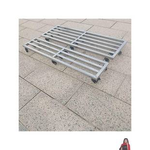 移动万向轮承重托架鱼缸可底座长物方形锈钢花架置不架带85033438