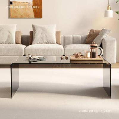 茶创意CHW办公茶几简约工小夫方茶茶几玻璃客厅现代户型桌长形茶