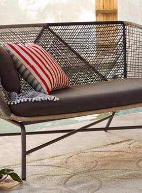 户外藤编阳台阳小桌椅组合庭院花园EHL室外露天闲光房休藤椅三件