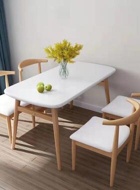 电餐桌家小用户型轻简约现代桌子长方形饭桌餐饮餐桌椅HK餐桌组合