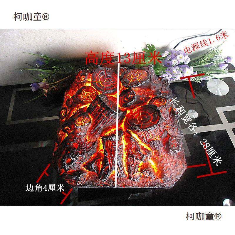 灯电壁炉仿真柯咖童木炭假木柴炭火装饰火焰壁麦炉柴篝火拍摄炭道