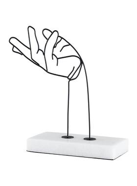 代简约样板房书抽YQ-H227象术手臂艺摆件客厅电现视柜书房架酒吧