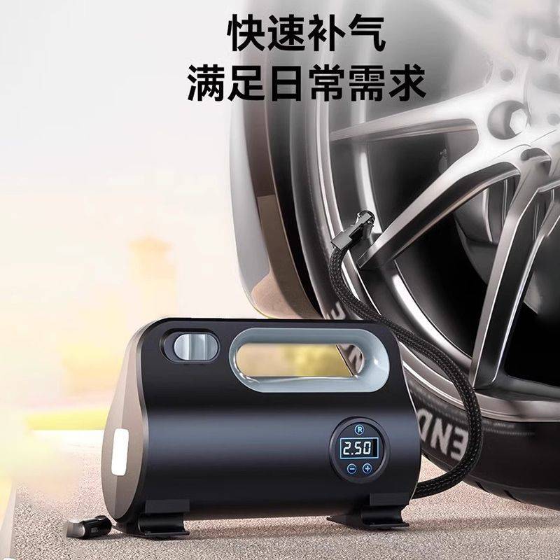 车载充气泵汽车用打气泵便携式小轿车专用电动测胎压车胎冲气通用