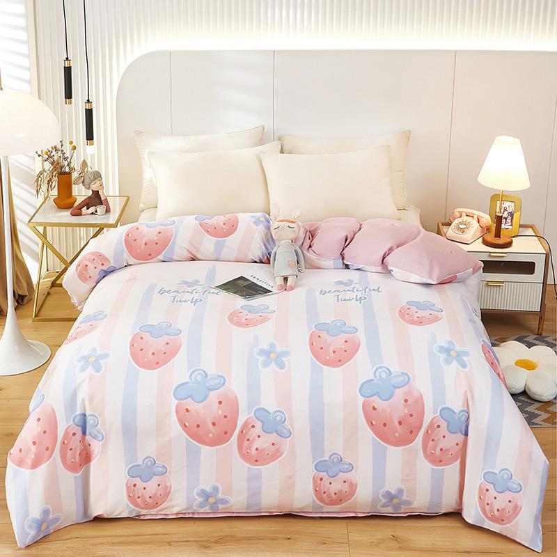 新棉款纯棉QMB被套件罩被学生宿舍卡单通单双人全单被套床罩