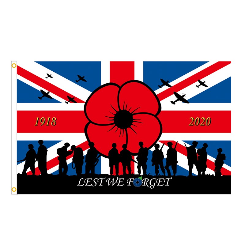 外贸旗帜LEST-WE-FORGET-8 户外防晒涤纶挂旗数码印