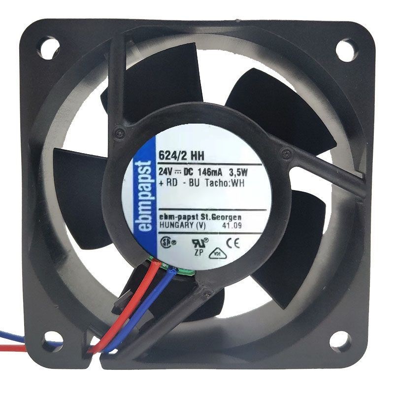 德国EBMPAPST 624 N/H/M/HH/HR/HHPR 24V 6025 变频器散热风扇
