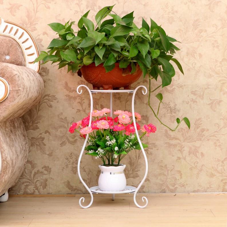 铁艺欧式花架多层客厅落地阳台吊兰花盘架绿萝花架子花几特价包邮