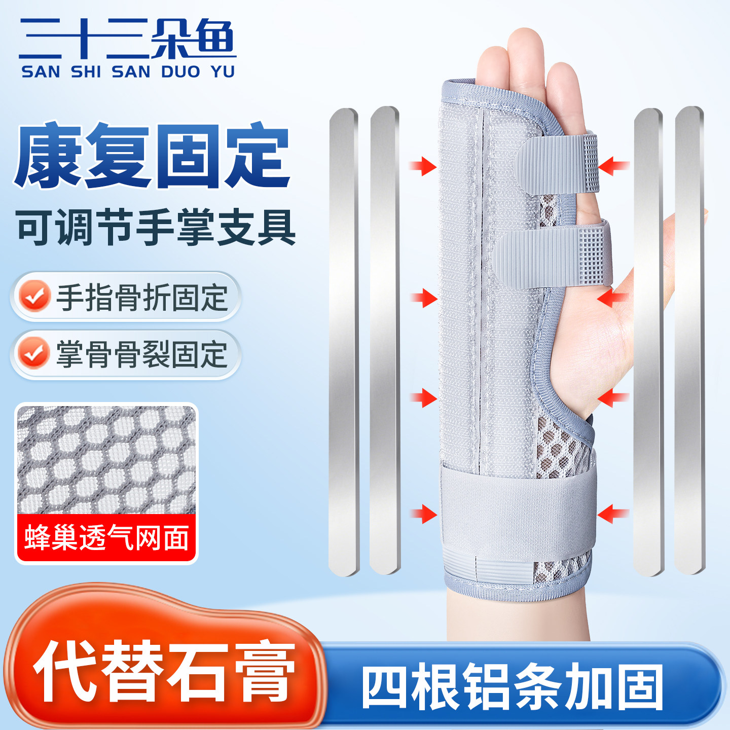 掌骨骨折固定器护具手指夹板第四第五掌骨指骨手掌手部手腕支具