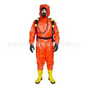 便携式 酸碱无尘防化服连体全封闭防服橘色火灾KYQ逃生体连 护耐式