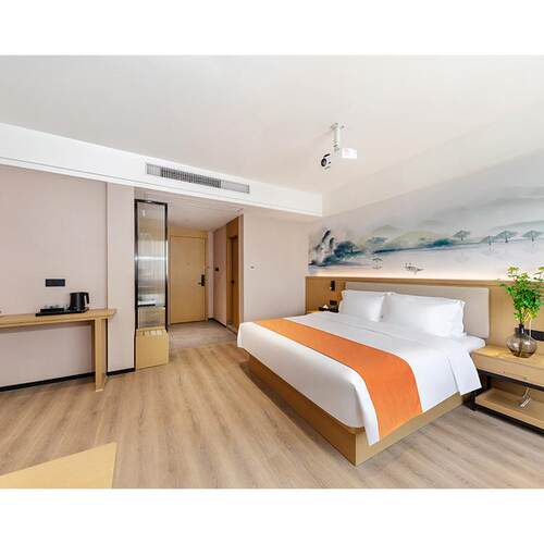 店家具全搭配设计电视酒368书寓桌台一体套式公旅馆床头柜沙发