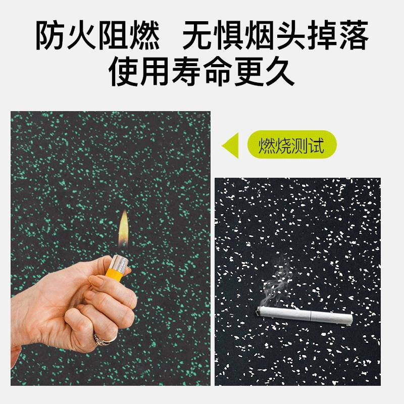 健身房橡胶地垫子力量区用杠减铃震m厚大VPN垫块加隔音动地胶板