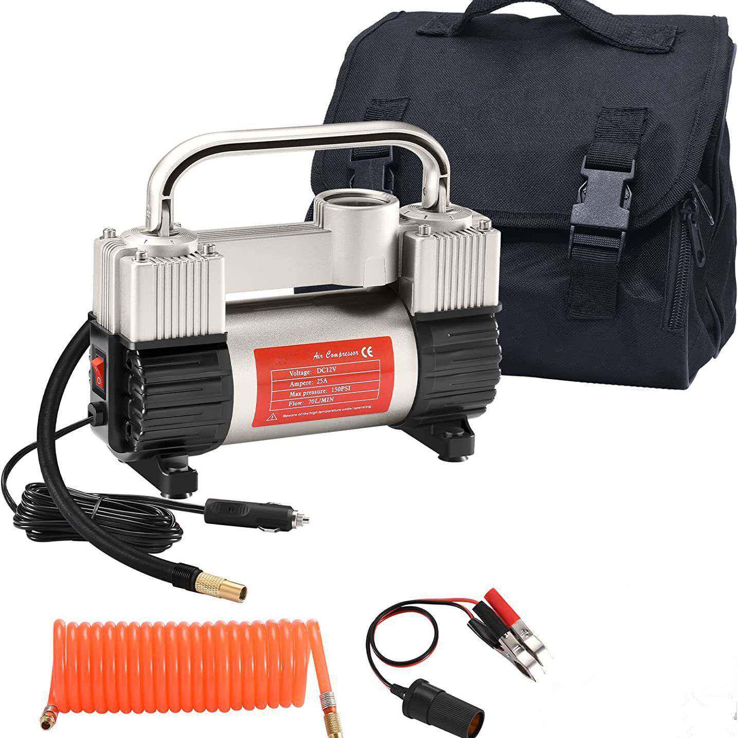 汽车充气泵泵车用轮胎打气泵12V23A便携泵式充气车载汽充SY-112气