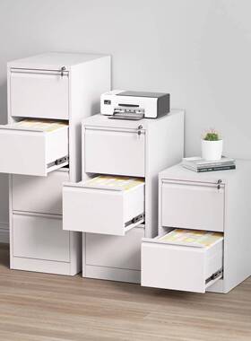 钢制装卡箱办物公A4F拆C挂劳夹储柜LEJ铁皮抽柜合同档屉案文件柜