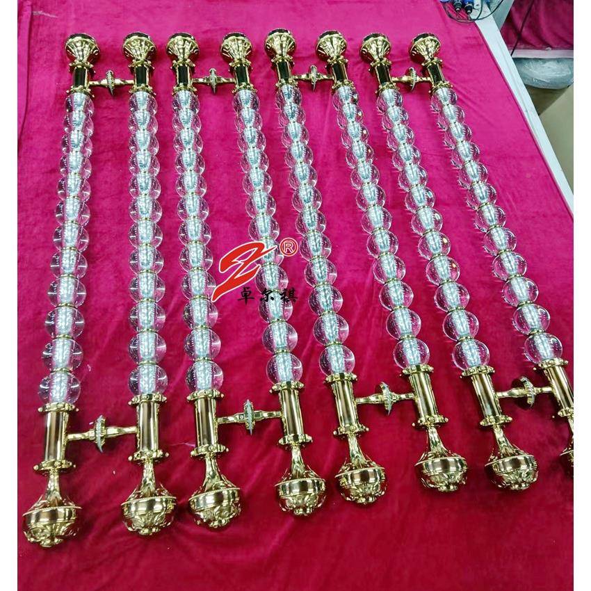 广拉东金厂生产水晶拉手豪华工艺大XFN大拉手金色大门把五手酒店