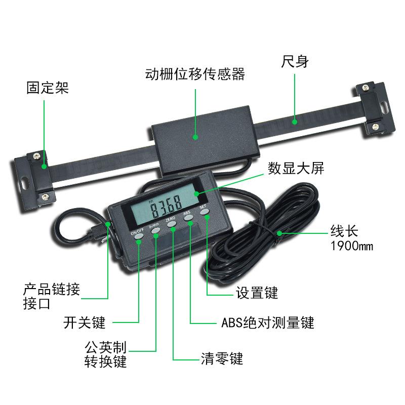 SAE/三和数显标尺15H0H20030mmZ无品牌/D0250铝合金横竖两用电子