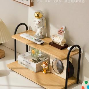桌上书架桌F99JH9J9面置物架办桌桌公收纳桌餐宿舍书多层小层架工