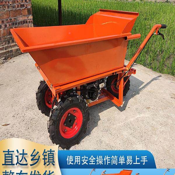 农用运120输车汽油车机运油三轮手推柴双轮平板车工地搬车电动鸡