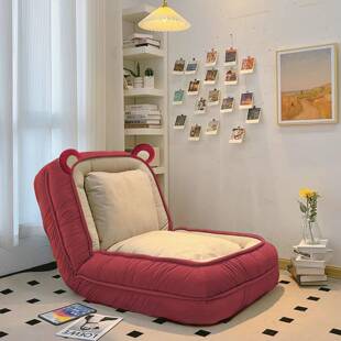 人类发沙米发床狗折叠懒人卧CNK窝室单沙人双人巨大阳台榻榻网红