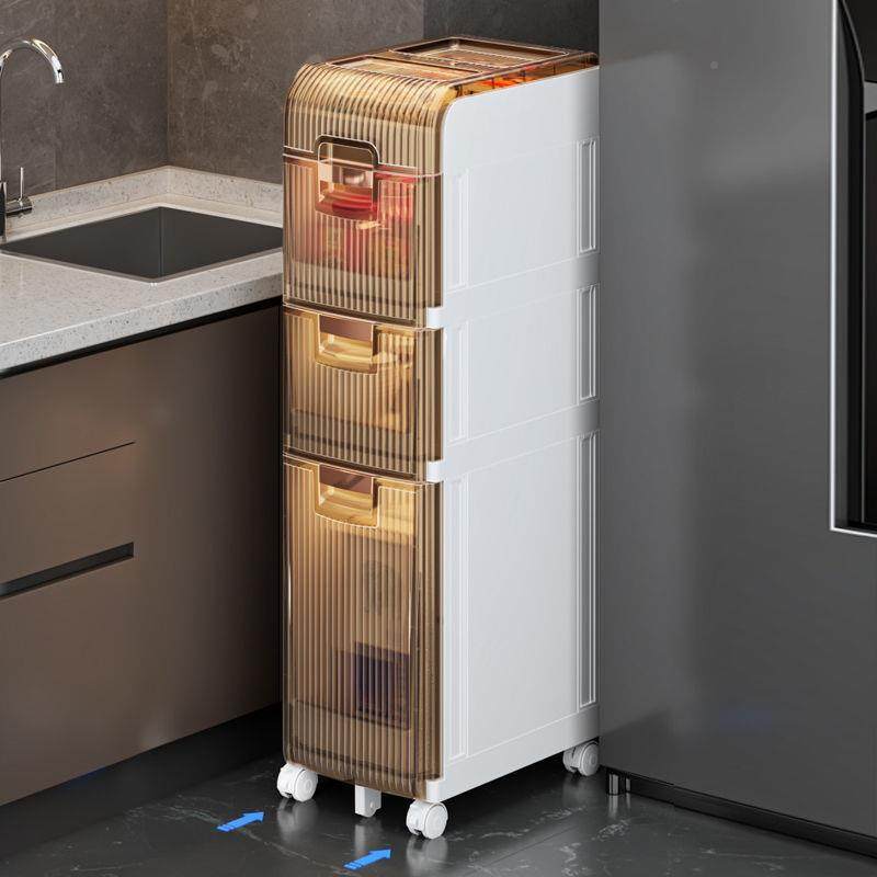 卫生间置物窄可移CD99896动收纳架落地缝双层塑料家用小推柜车浴,家装主材,卫浴置物架,淘宝优惠券,粉丝福利购,淘宝优惠卷