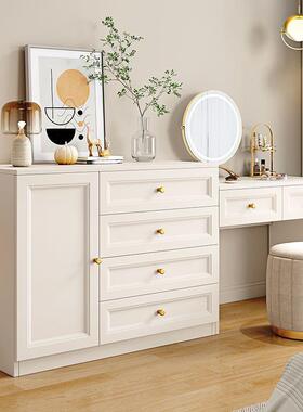 法式轻奢梳妆台卧室斗妆台客收厅组合网化红柜家用简约纳柜多HCL