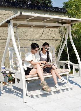 秋千园户外ZL-81632摇椅庭院室别墅花太阳能灯外铸铝人合金双网红