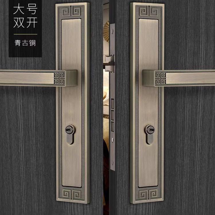 新中防盗双门防锁88866式通用型商住入户木开门金属门盗门换锁天